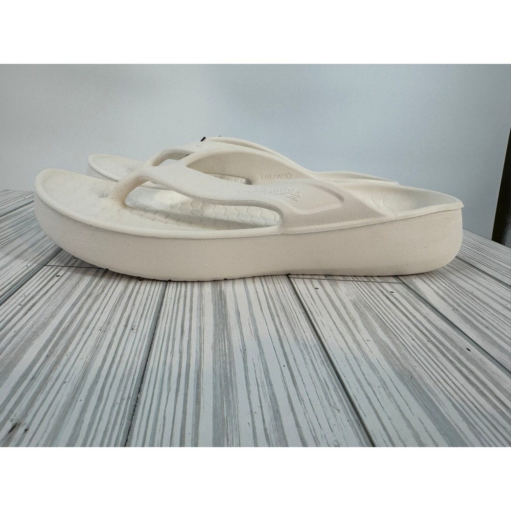 Columbia Women's Ramble‎ Flip Sandals Graphite White Size 10 Platform Comfort - Picture 8 of 9
